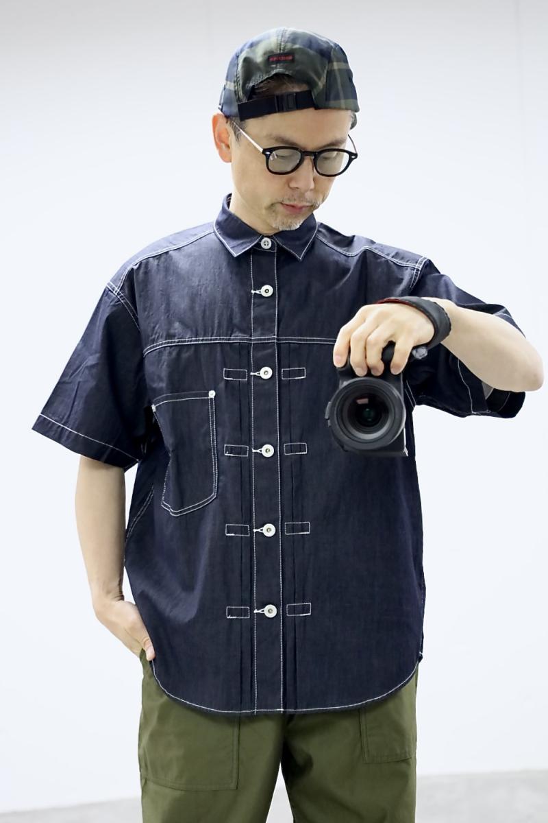 COMME des GARCONS HOMME ����ǥ���륽�󥪥�26SS �ʥ饤�ȥ��󥹥ǥ˥�Ⱦµ�����(HQ-B018-051)INDIGO����
