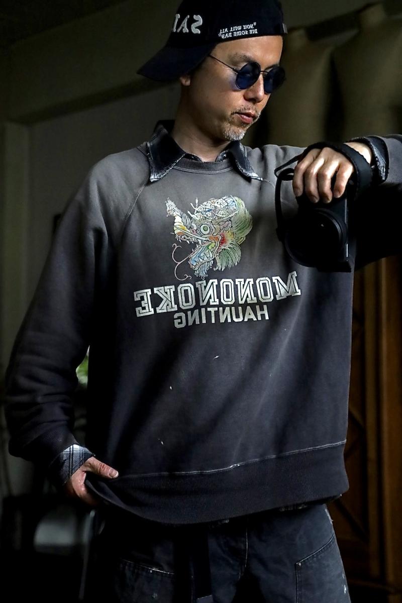mononoke��made ��ΥΥ����ᥤ�� CREW NECK SWEAT_ζ (MT-MK8-0000-013)CHARCOAL������饤��4��11��(��)ȯ��! 