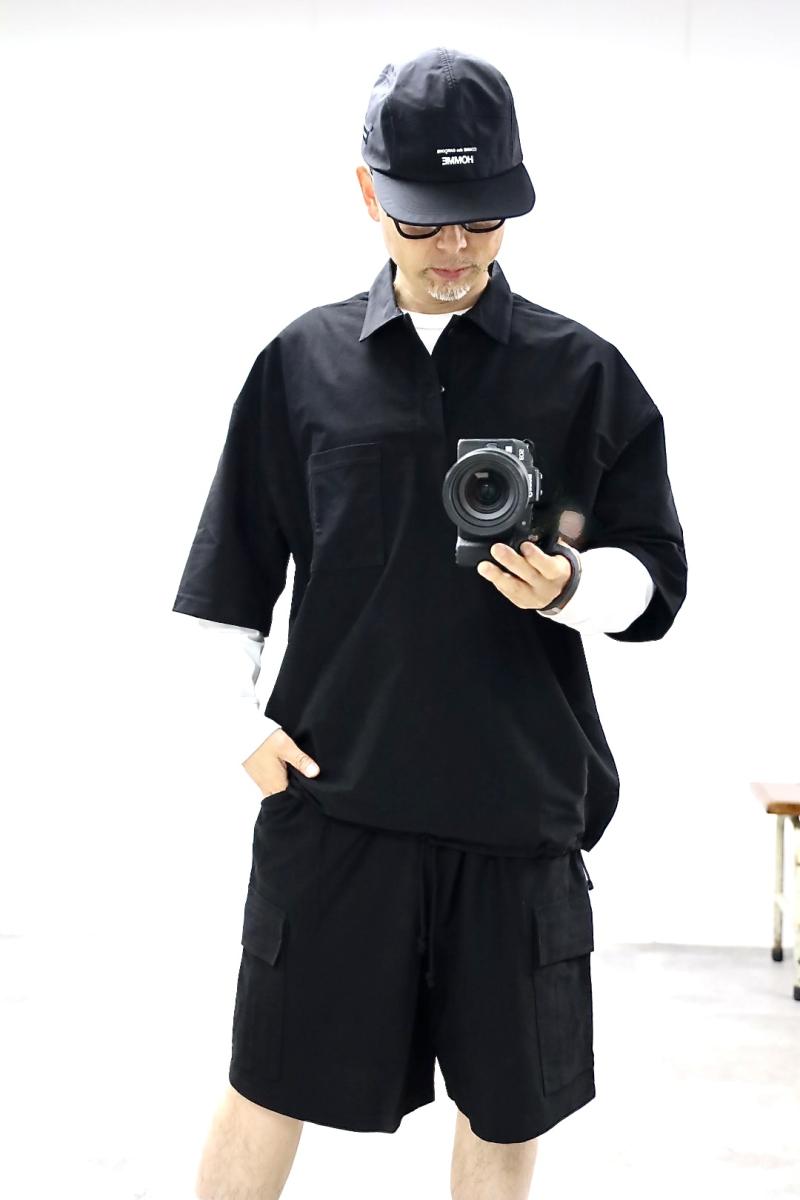 COMME des GARCONS HOMME ����ǥ���륽�󥪥�26SS ���ȥ�å����를�ݥ������(HQ-T016-051)BLACK