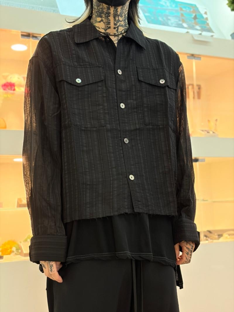 PHILTHEORY / Stripe sheer shirt ����