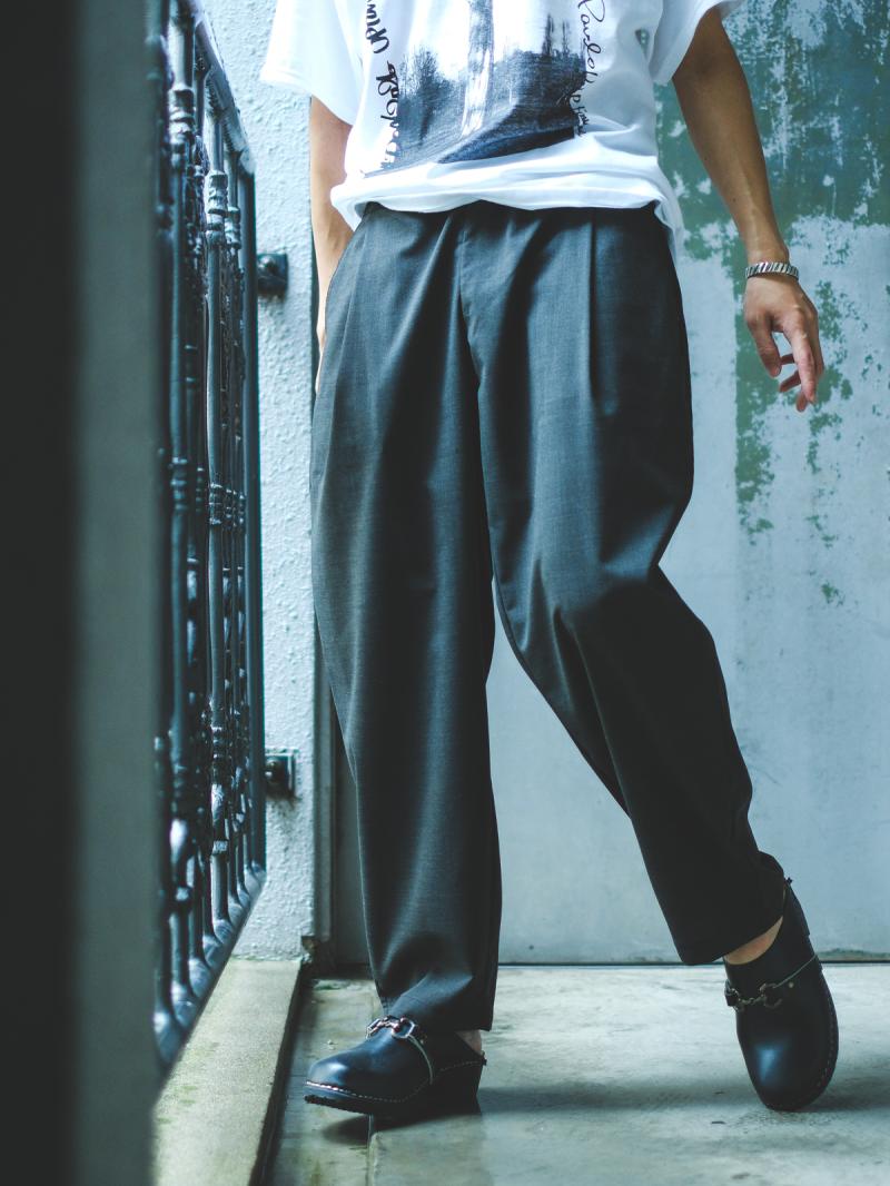 ��CAPERTICA:P/T Easy Pants_Washable Wool/Pe Tro��