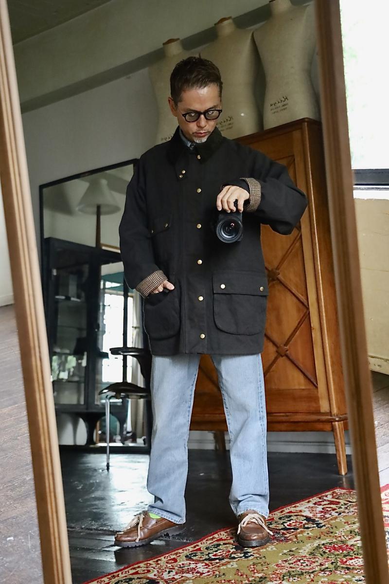 A.PRESSE ���ץ�å� 2026 STYLE2 Vintage Silk Hemp Riding Oiled Jacket(26AAP-01-32)OLIVE��8��8��(��)ȯ��! 