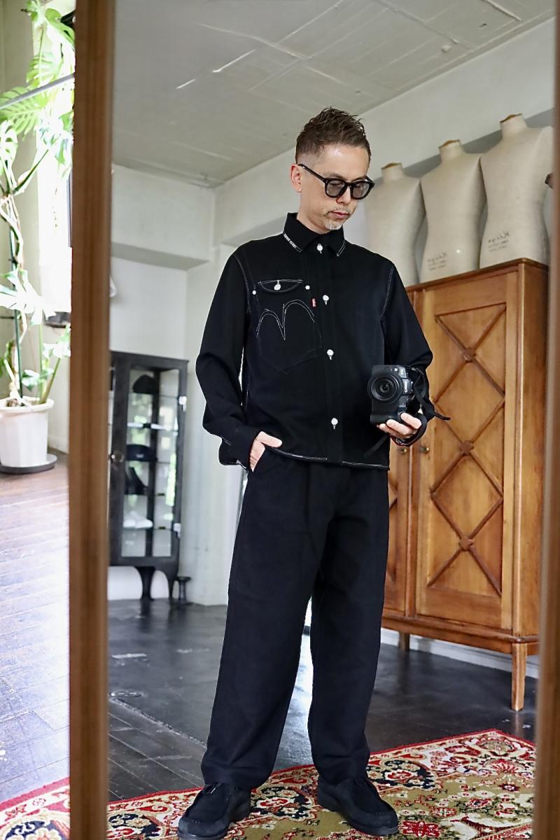 JUNYA WATANABE MAN ������勵�ʥ٥ޥ� 26FW Levi's W�͡��� �����륷��ĥ��㥱�å�(WR-J203-051)BLACK��8��7��(��)ȯ��! 