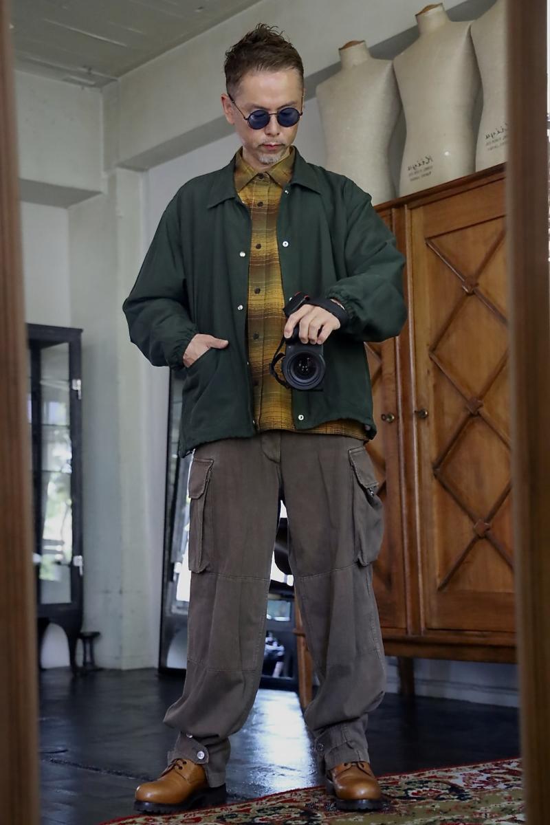 A.PRESSE ���ץ�å� 2026 STYLE2 Vintage Washed Silk Taffeta Coach Jacket(26AAP-01-49)OLIVE��8��22��(��