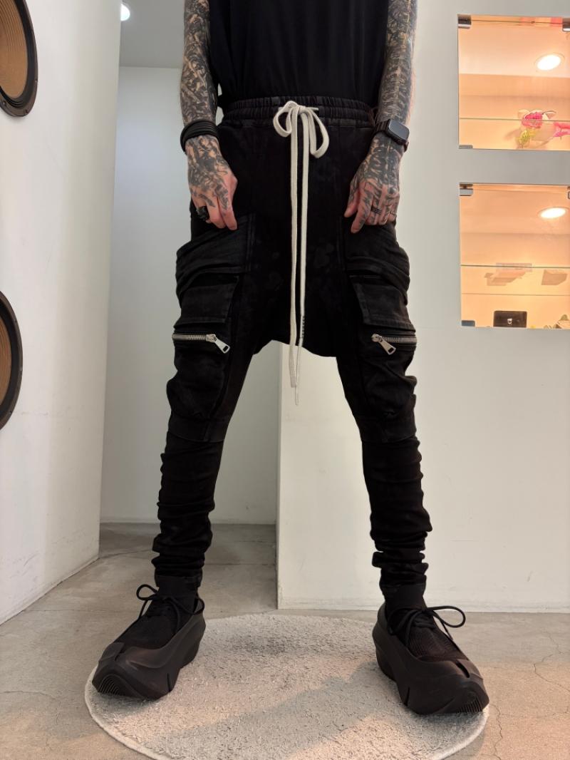 A.F ARTEFACT / Stretch Denim Coating Belt Cargo Sarouel Skinny ����