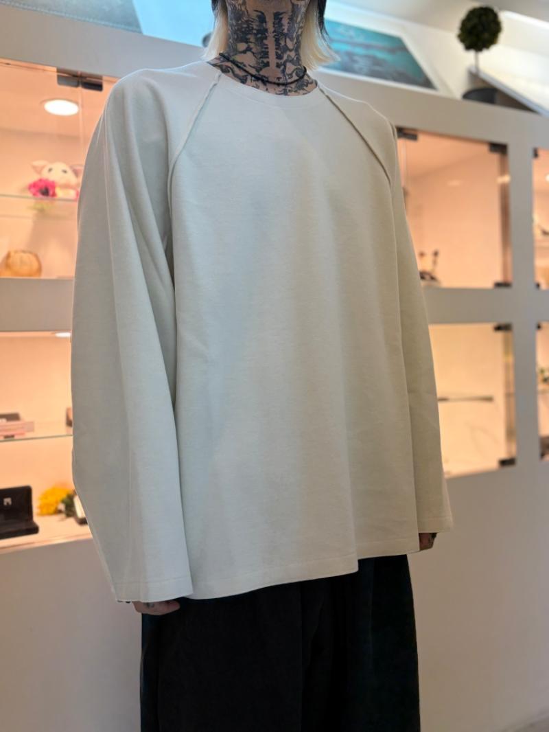 my beautiful landlet / WOOLLET CUT-OFF LONG SLEEVE - straight ����