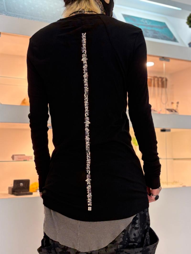 A.F ARTEFACT / Back-Printed Rib Long Sleeve ����