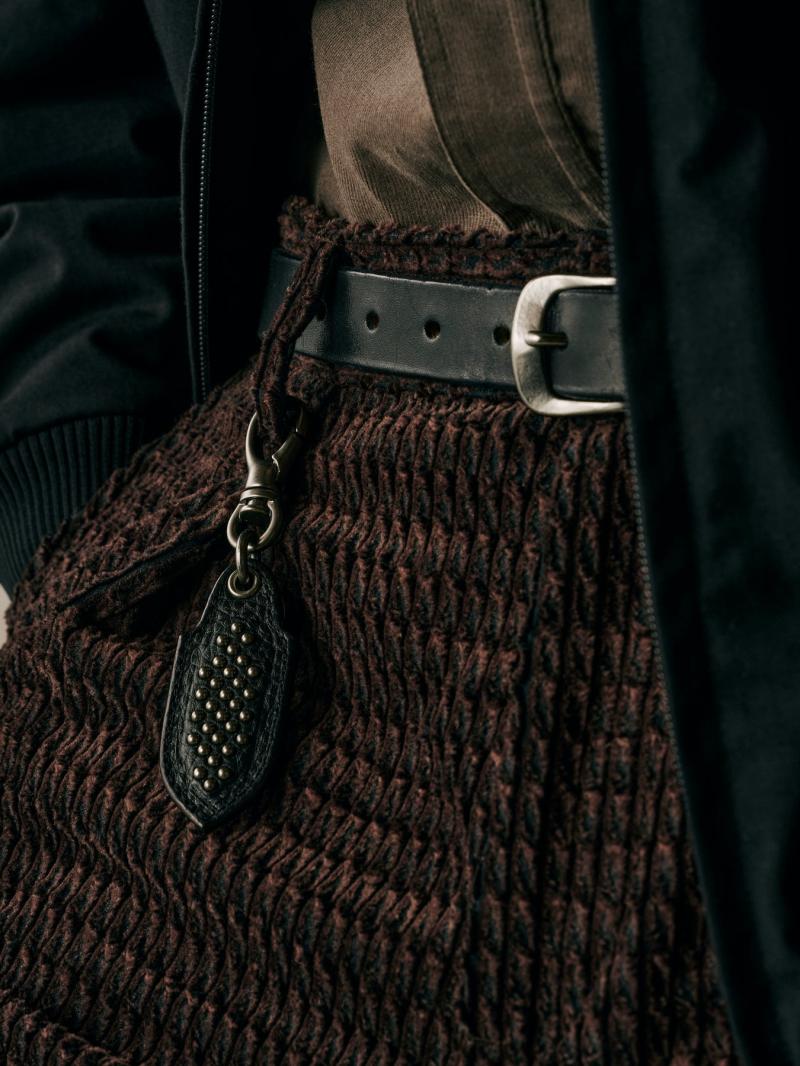 CALEE ����꡼ ROUND STUDS LEATHER KEY RING �쥶��������� CL-26AWLE003