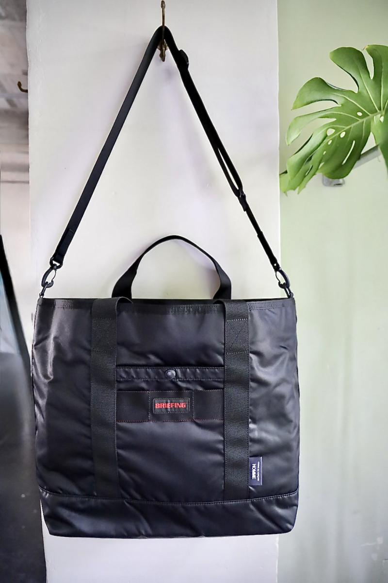 COMME des GARCONS HOMME ����ǥ���륽�󥪥� �Хå� BRIEFING W-NAME REVERSIBLE BAG(HR-K208-051)BLACK��KHAKI��10��2��(��)ȯ��! 