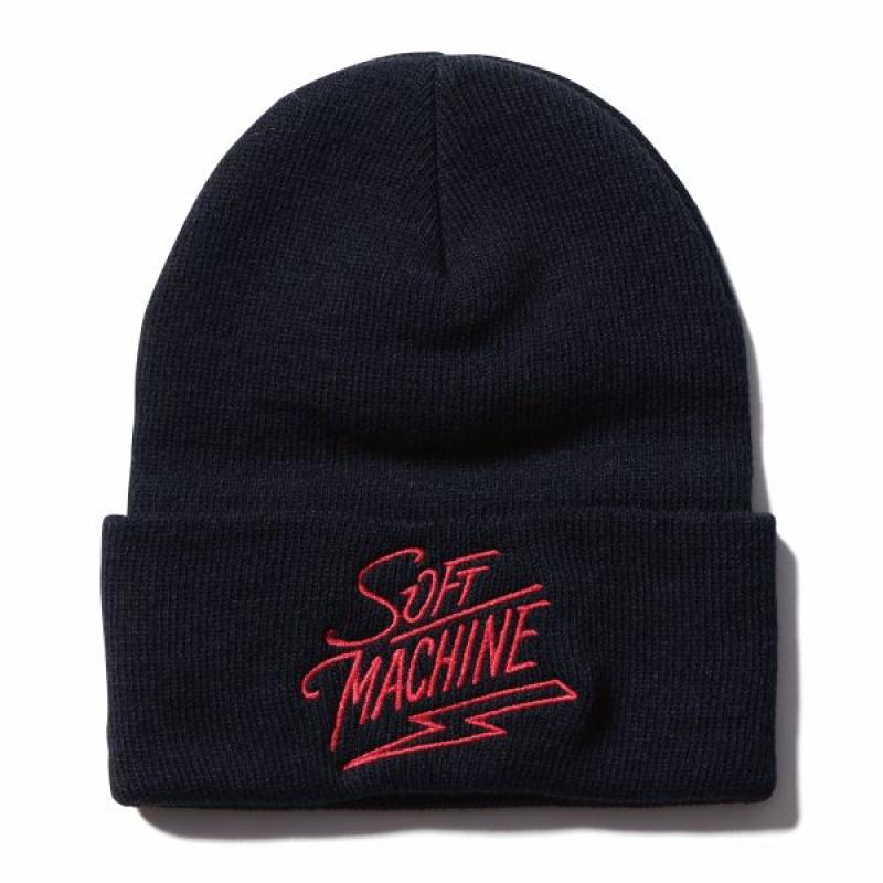 SOFTMACHINE(���եȥޥ�����)����LIGHTNING LOGO KNIT CAP��������