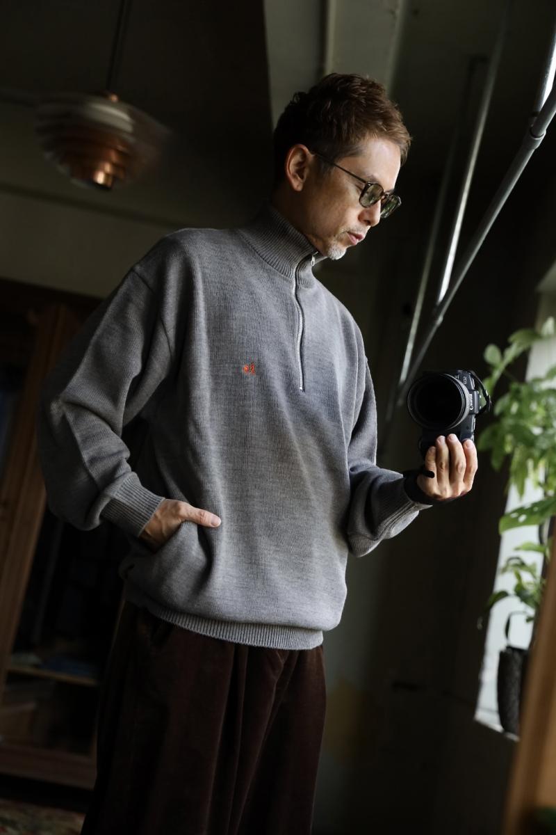 FreshService �ե�å��奵���ӥ� 26AW THERMAL JERSEY HARF ZIP KNIT(FSC263-80009)GRAY��10��17��(��)����ȯ��! 