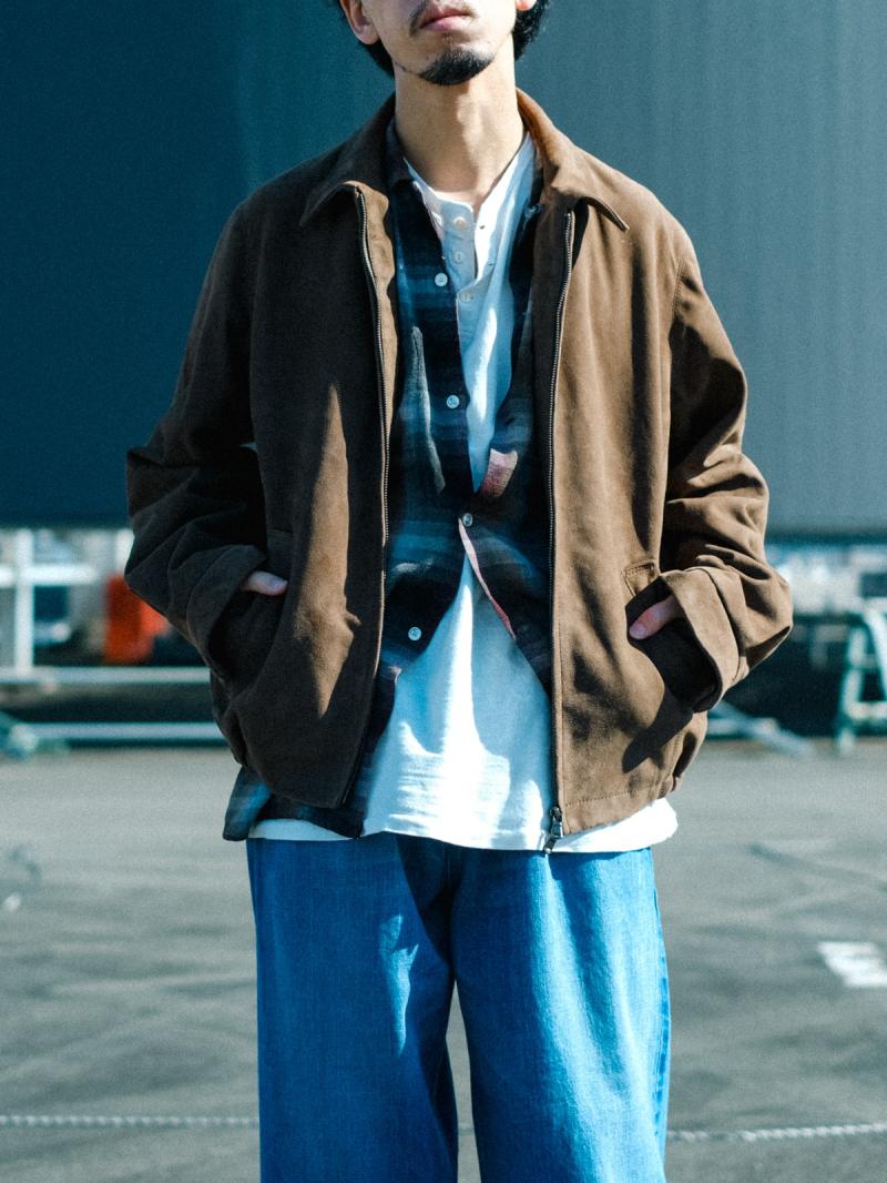 ��saby:BOY SCOUT GOAT LEATHER BLOUSON��